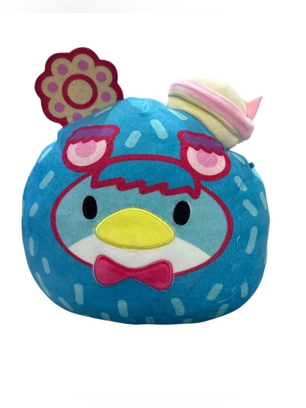Blue Plush Character Pillow Toy - Cute Bird Design